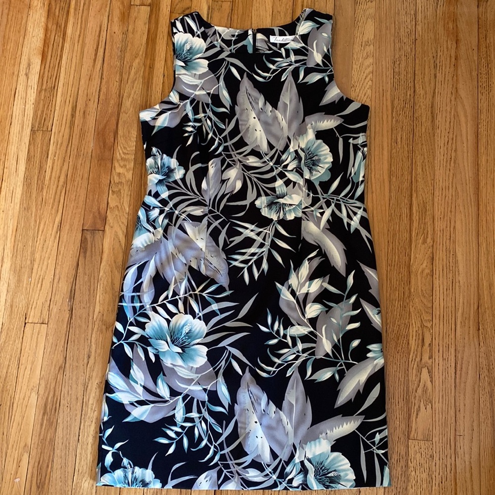 Tradition Dress in Navy/Silver/Aqua (16)